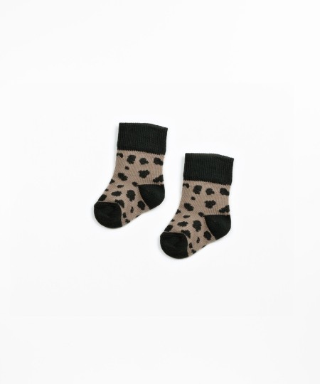 Socks with animal print
