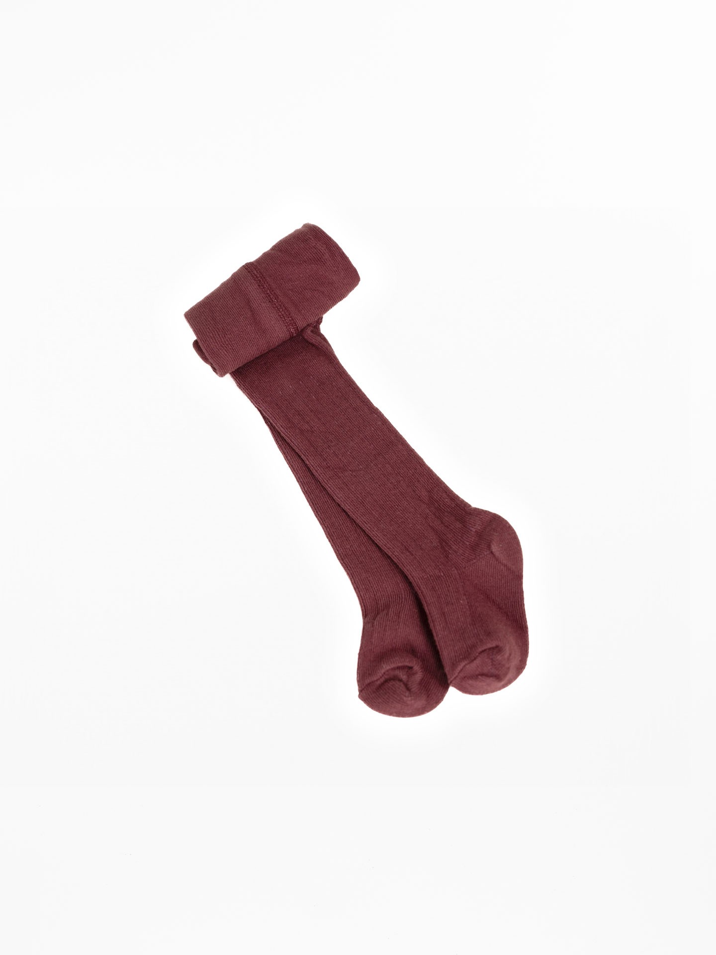 Collants en coton biologique côtelés