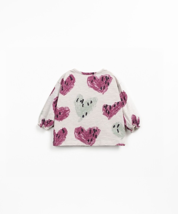 Pull en maille avec fibres naturelles