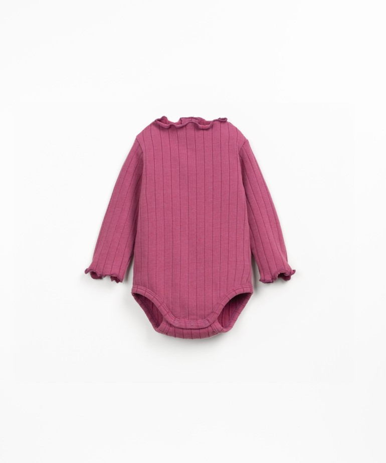 Bodysuit in a blend of natural and recycled fibers