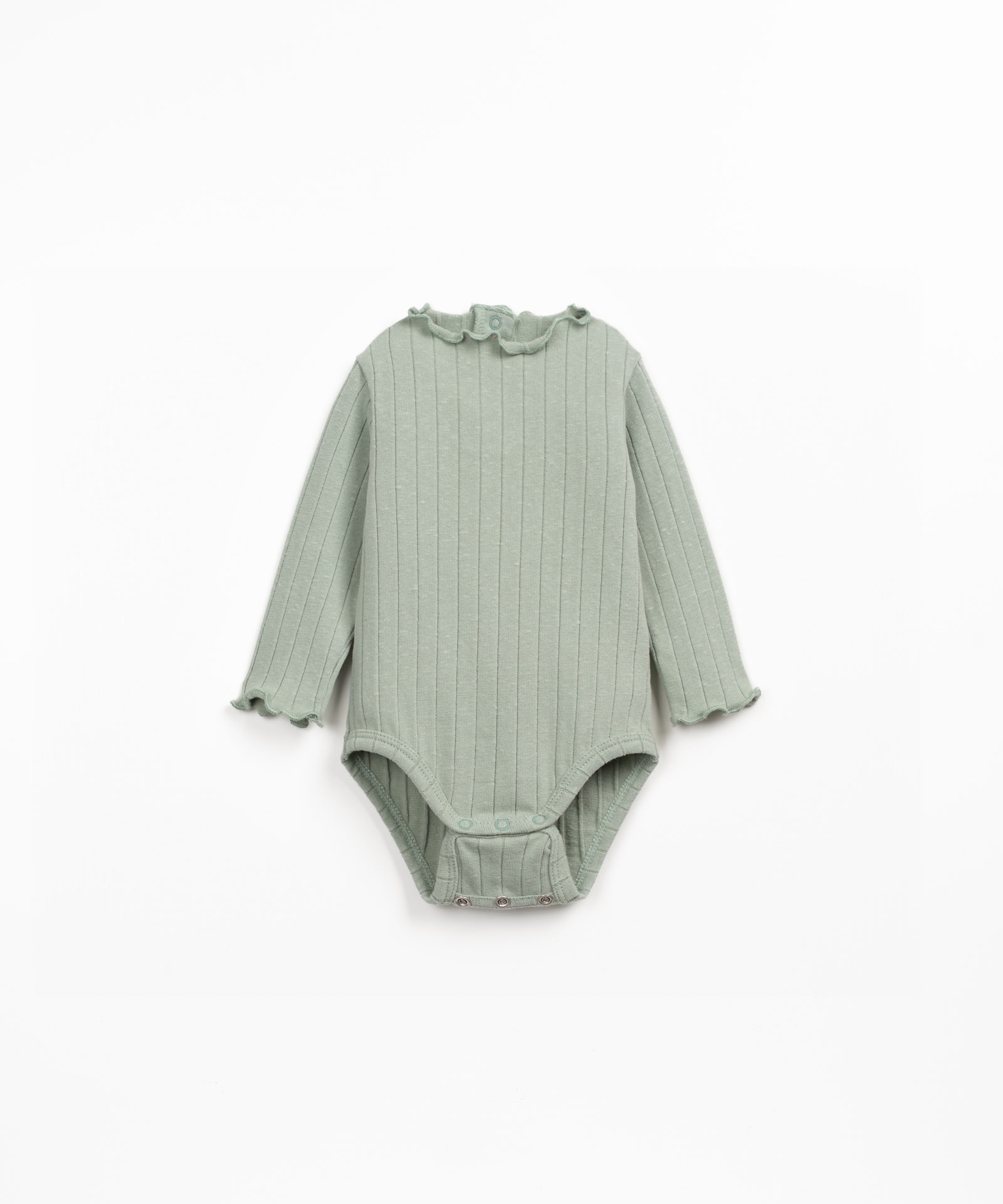 Bodysuit in a blend of natural and recycled fibers