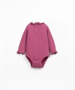 Ribbed jersey bodysuit