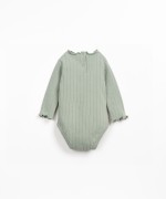 Ribbed jersey bodysuit