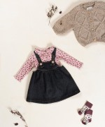 Jersey bodysuit in organic cotton with print