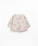 Tunic with ruffle insert