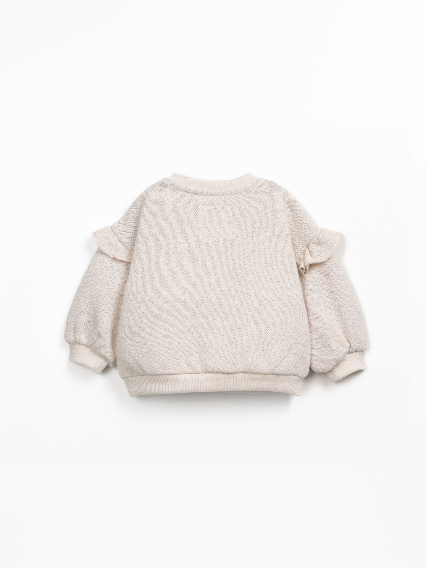 Felpa con volant sulla spalla