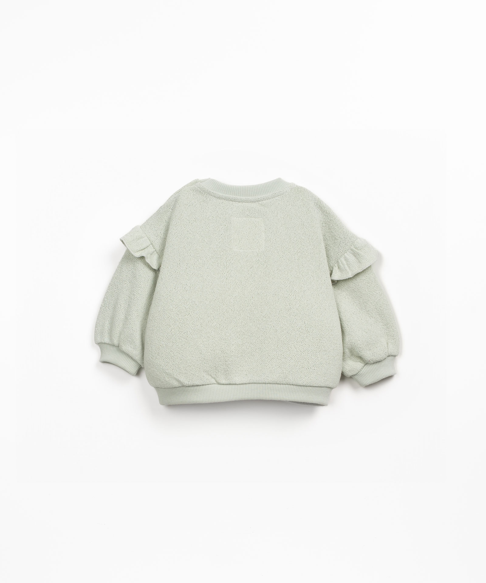 Sudadera con volante en el hombro