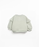 Sweatshirt with brushed interior