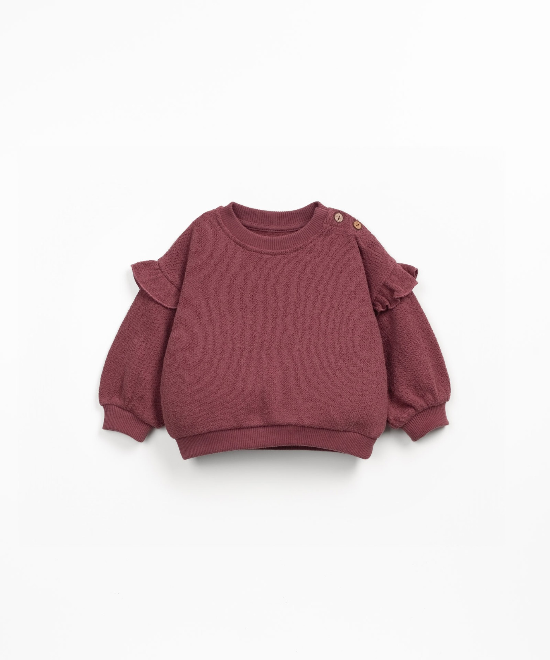 Sweatshirt with brushed interior