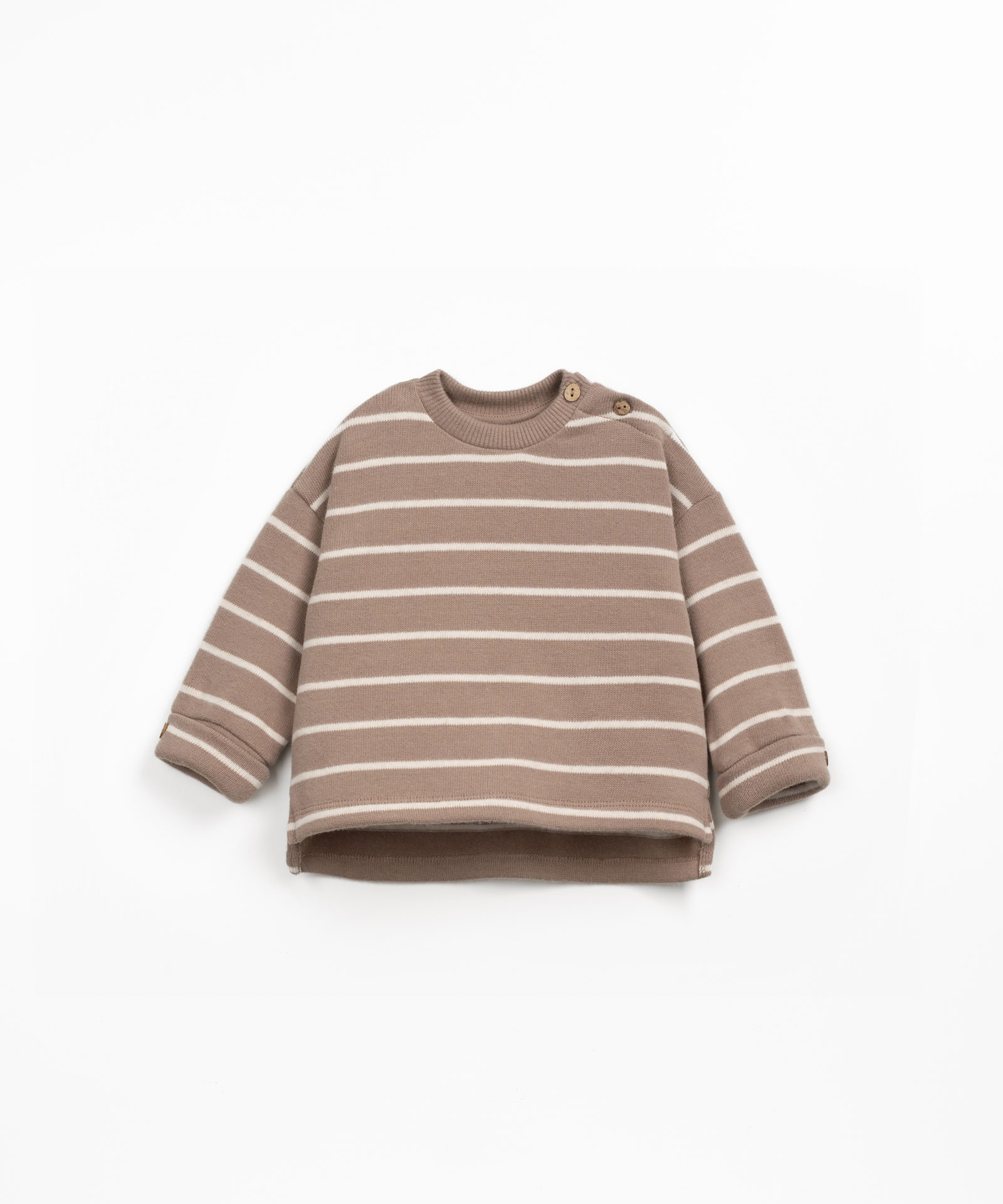 Maglia a righe con apertura sulla spalla
