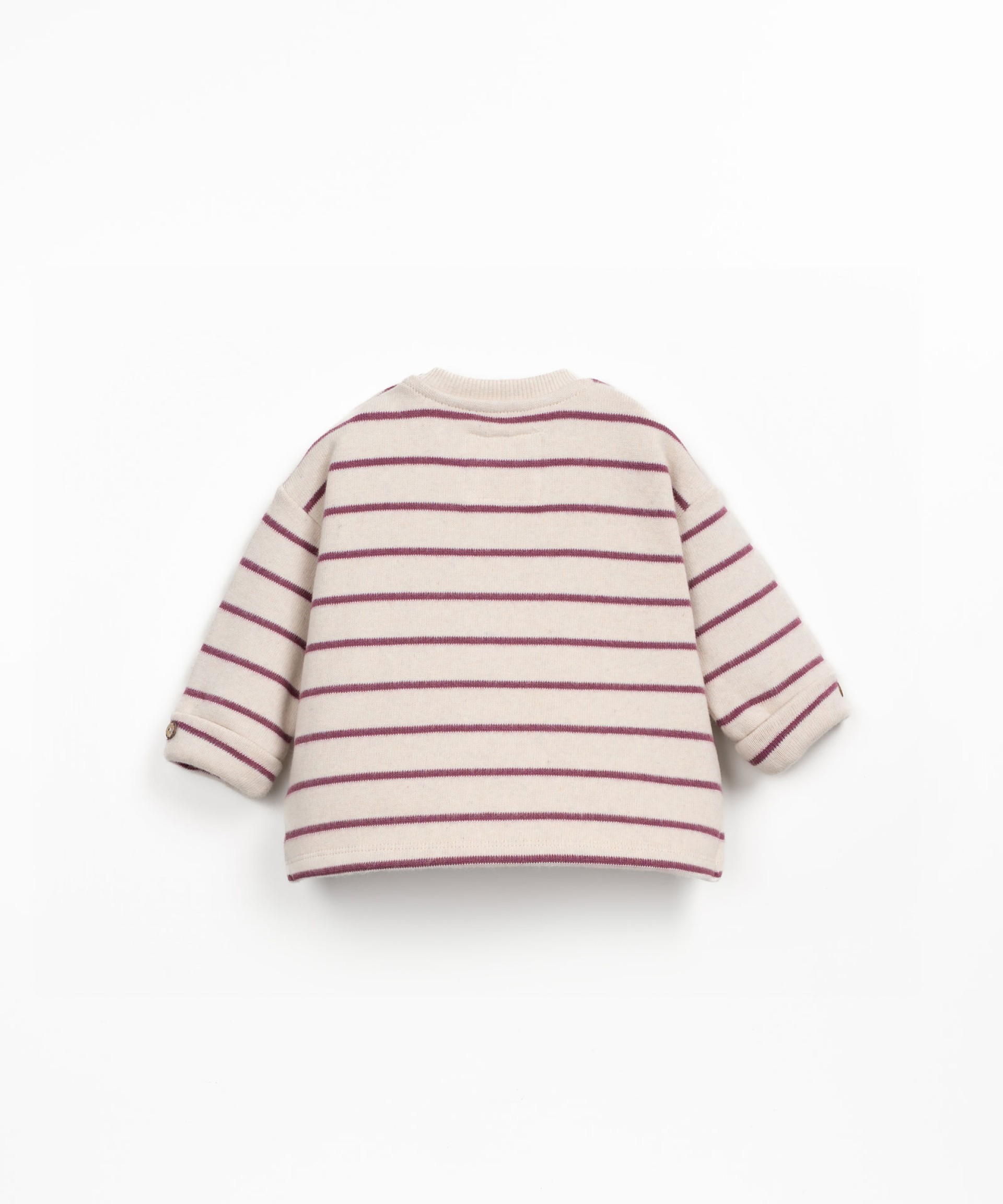 Knit sweater with a blend of regenerative cotton and organic cotton