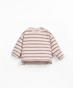 Knit sweater with a blend of regenerative cotton and organic cotton