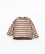 Knit sweater made from a blend of regenerative cotton and organic cotton