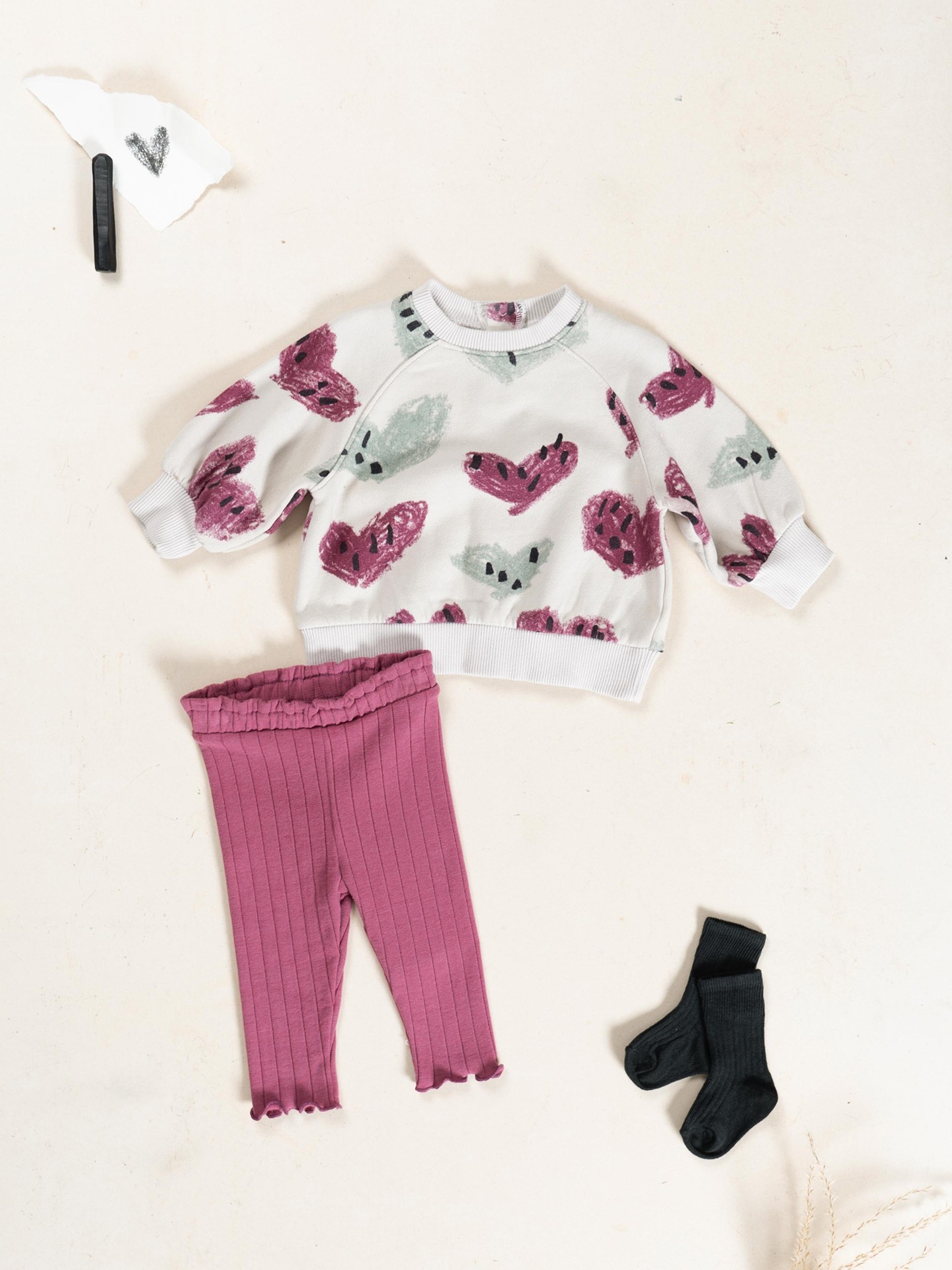 Knit sweater with natural fiber blend