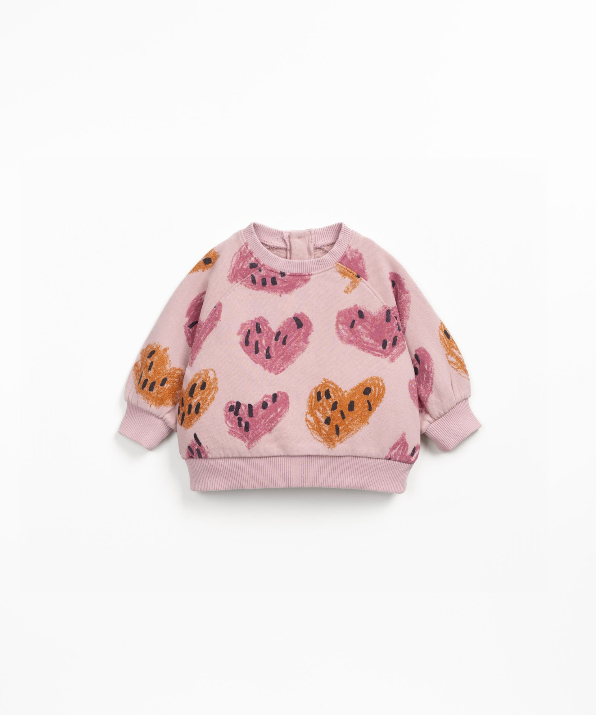 Sweatshirt with heart print