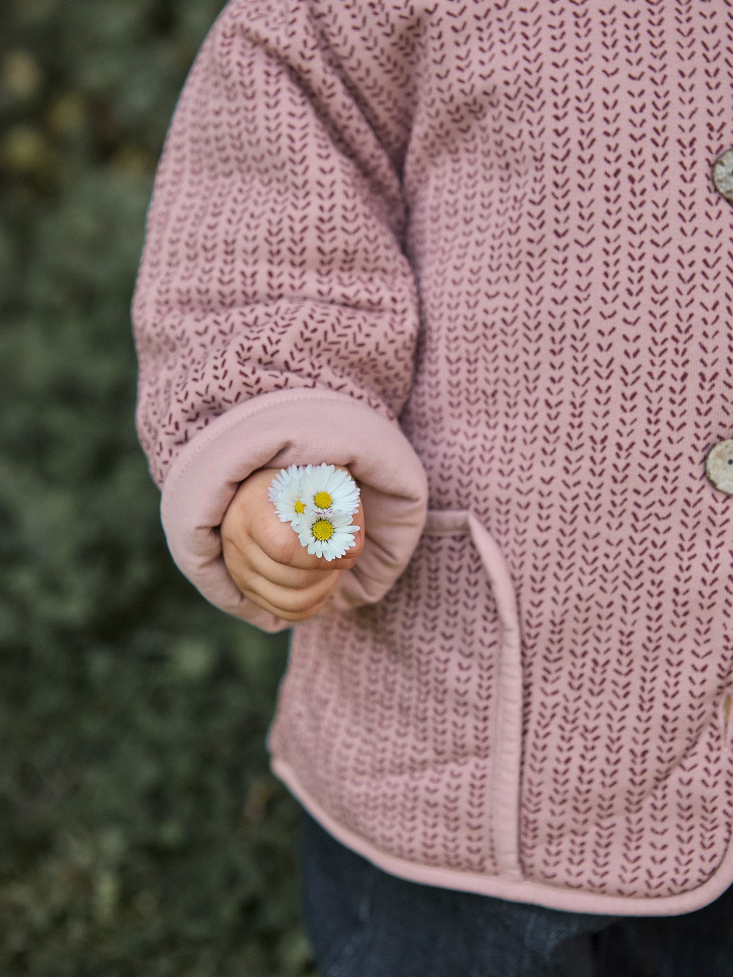 Chaqueta con mezcla de fibras naturales