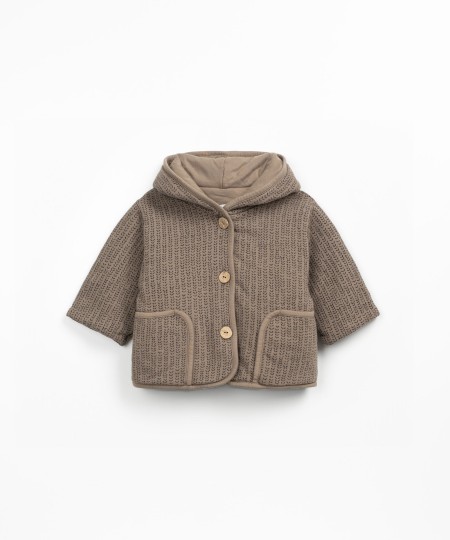 Jacket with natural fiber blend