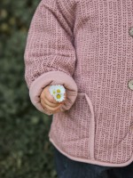 Jacket in blend of natural fibers