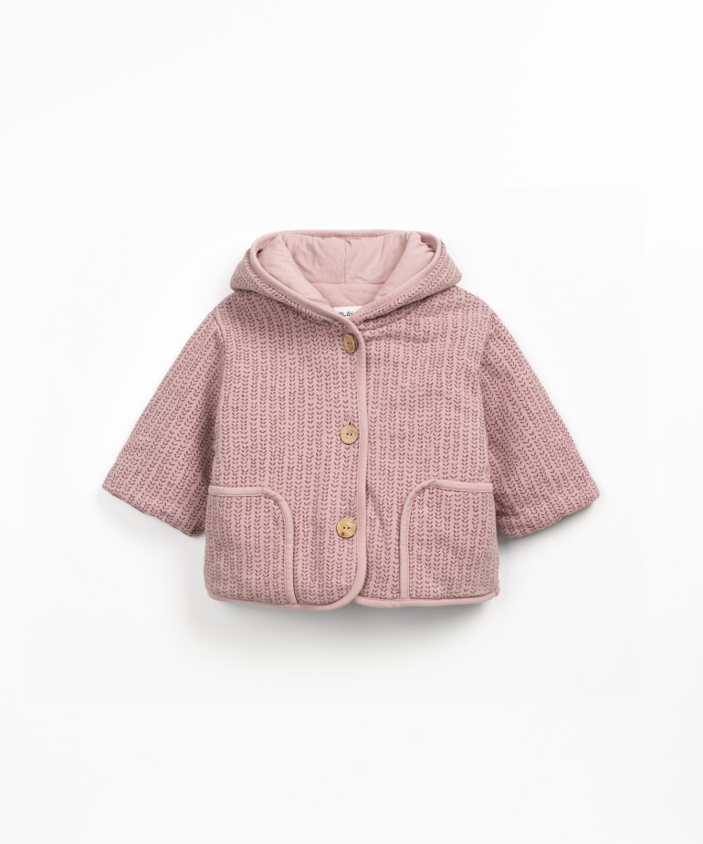 Jacket in blend of natural fibers