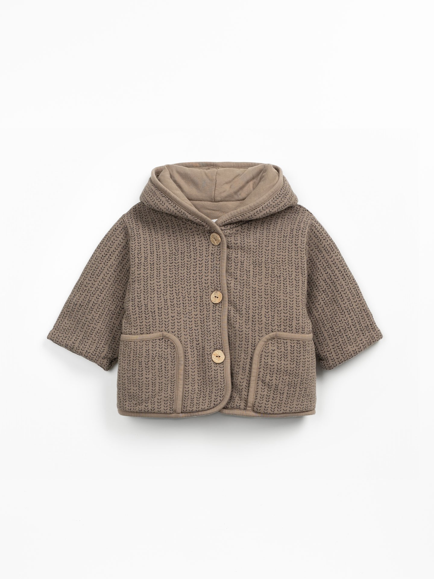 Veste en mélange de fibres naturelles