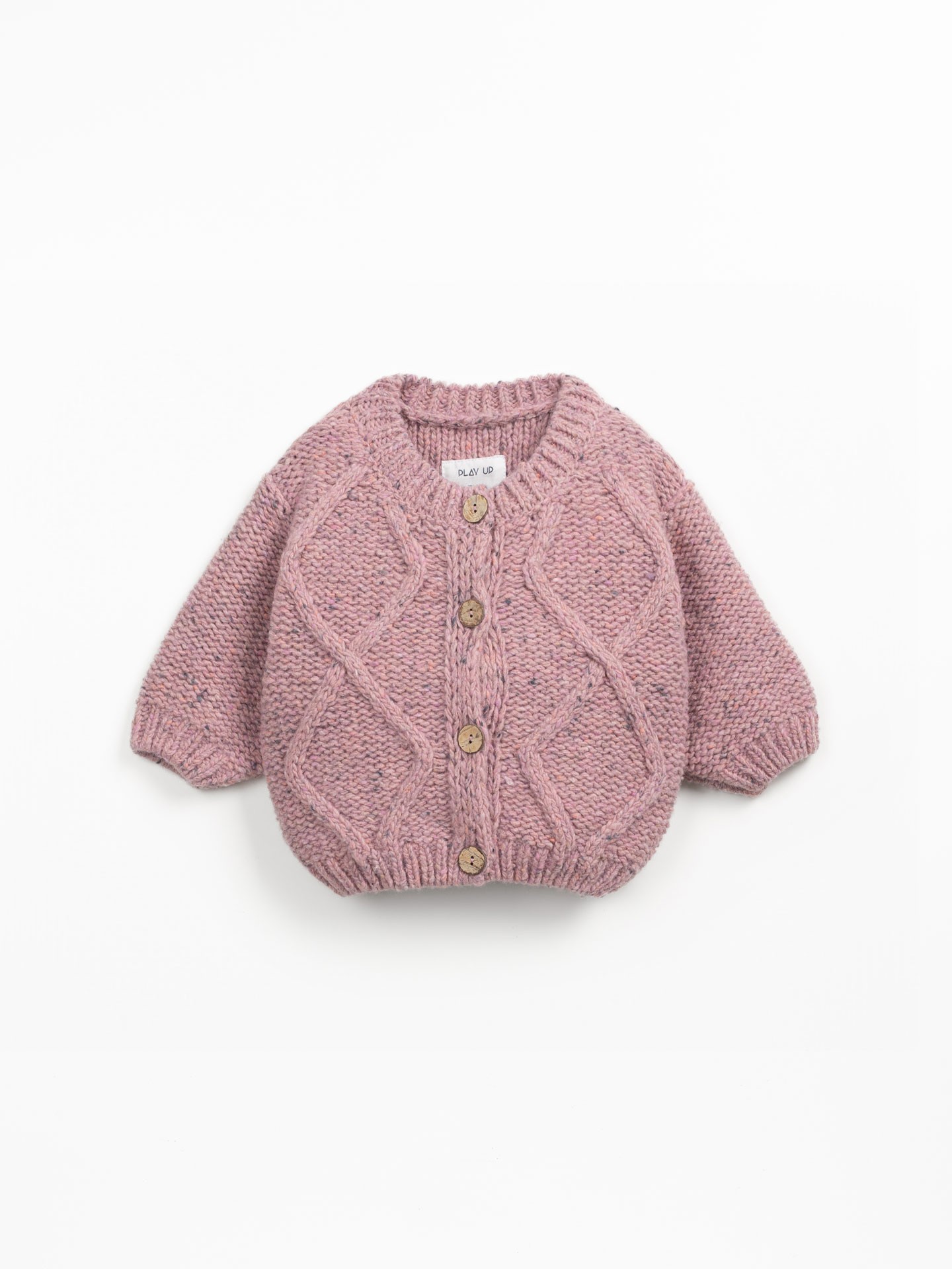 Veste en tricot avec fibres naturelles et fibres recyclées