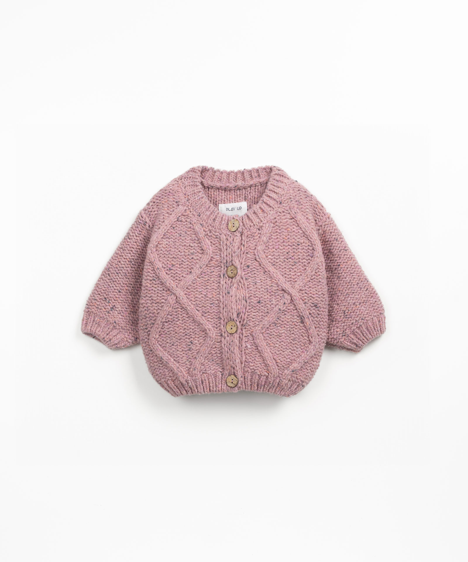Giacca in maglia con fibre naturali e fibre riciclate