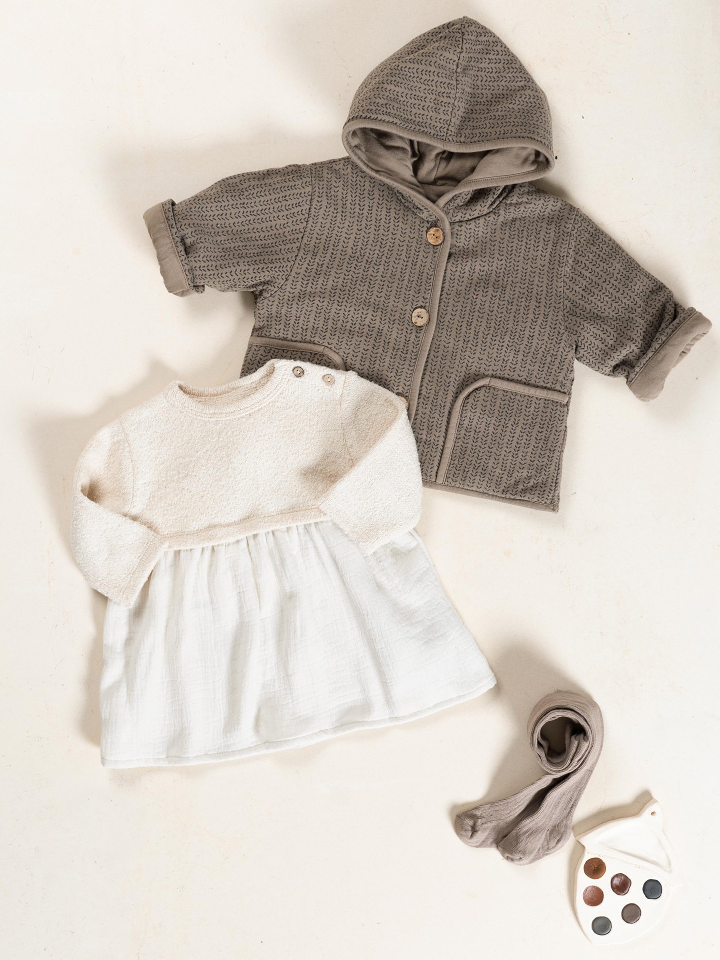 Veste en mélange de fibres naturelles