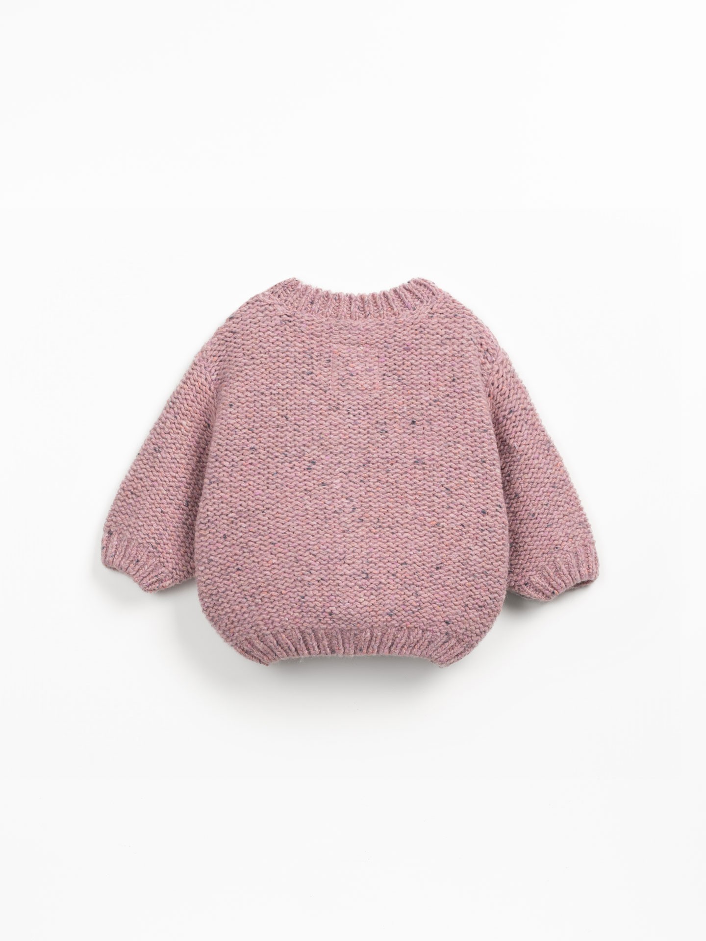 Veste en tricot avec fibres naturelles et fibres recyclées