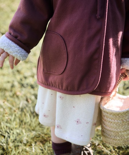 Waterproof jacket with fur lining