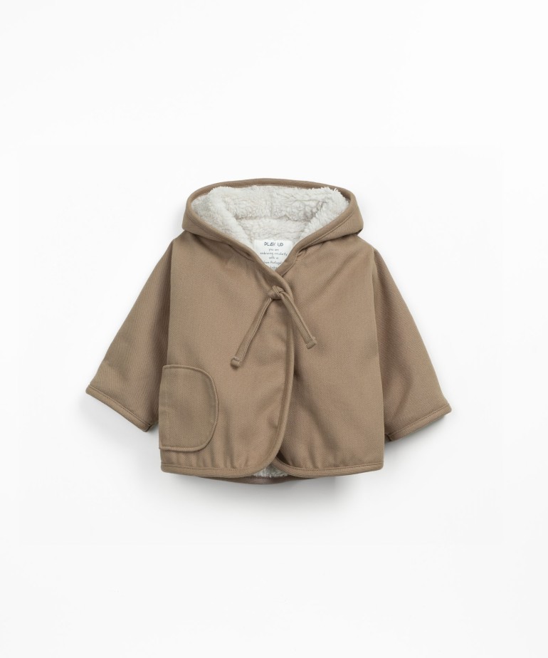 Waterproof jacket with faux fur lining
