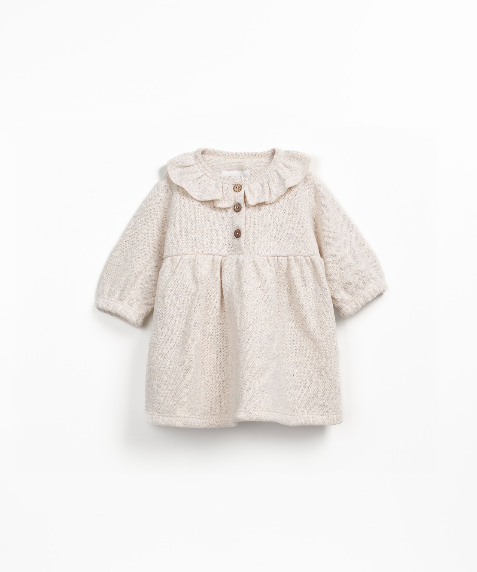 Jersey dress with front opening