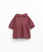 Jersey dress with front opening