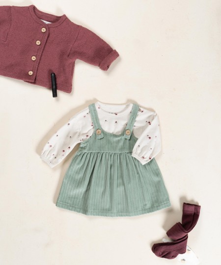 Vestito in velluto a coste