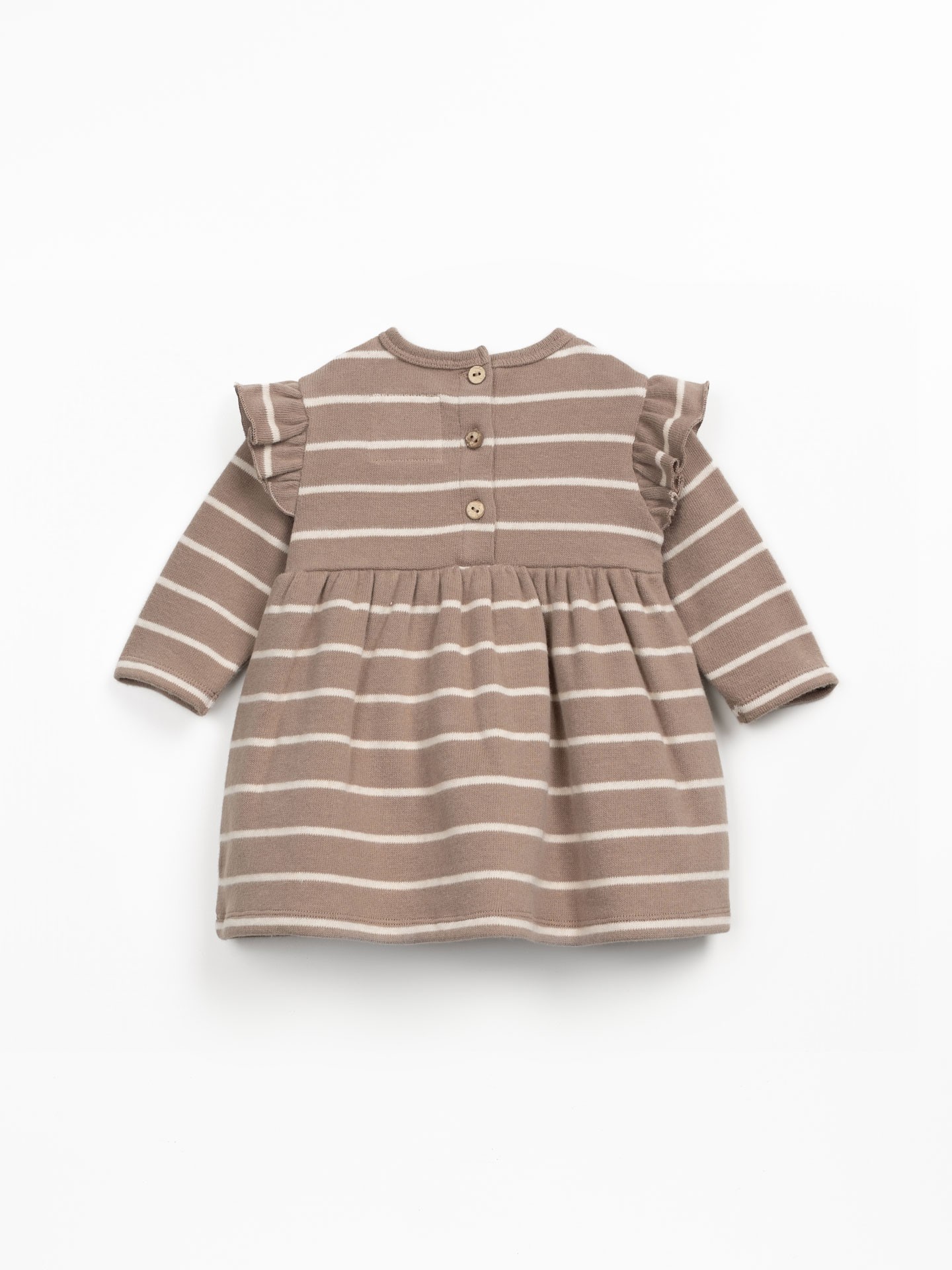 Abito in maglia con miscela di fibre naturali e fibre riciclate