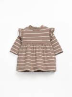 Abito in maglia con miscela di fibre naturali e fibre riciclate