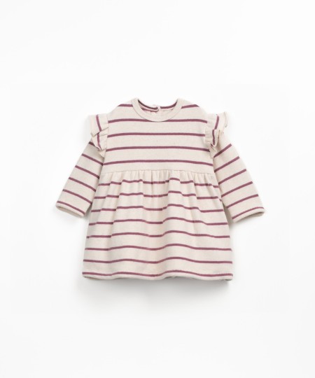 Vestito in maglina con miscela di fibre naturali e fibre riciclate