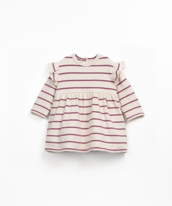 Vestito in maglina con miscela di fibre naturali e fibre riciclate