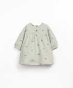Knit dress with floral print