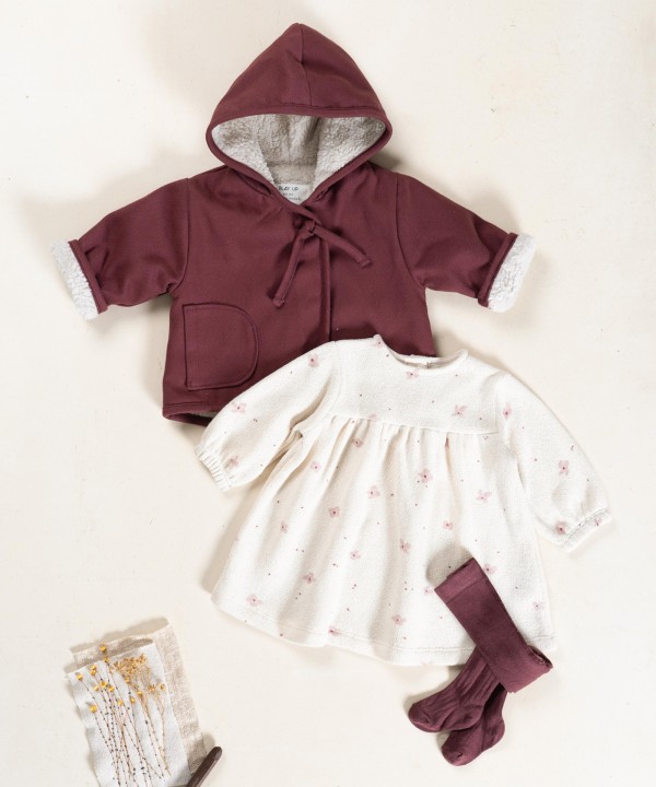 Abito in maglina con miscela di fibre naturali e riciclate