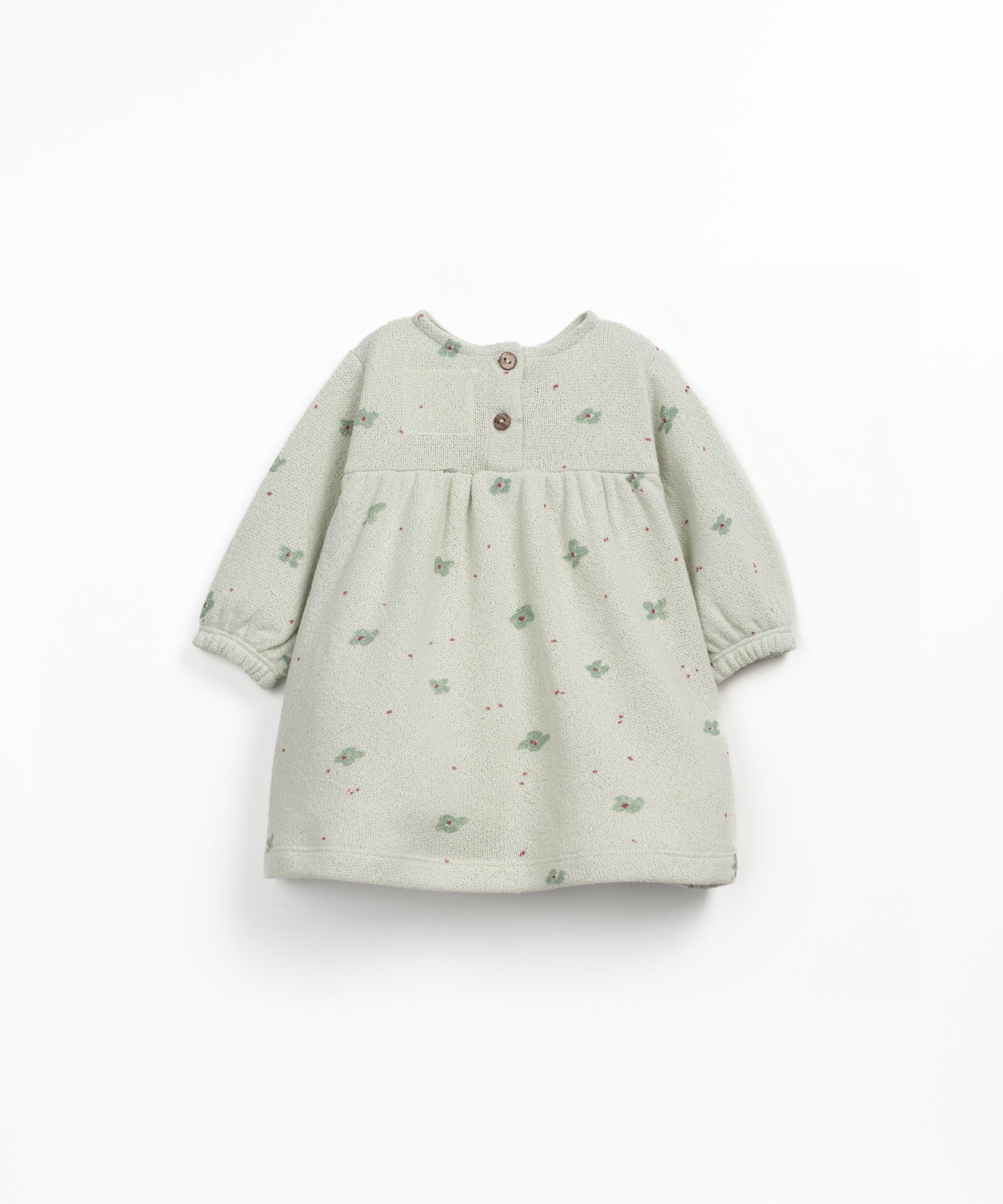 Knit dress with floral print
