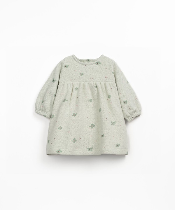 Abito in maglia con stampa