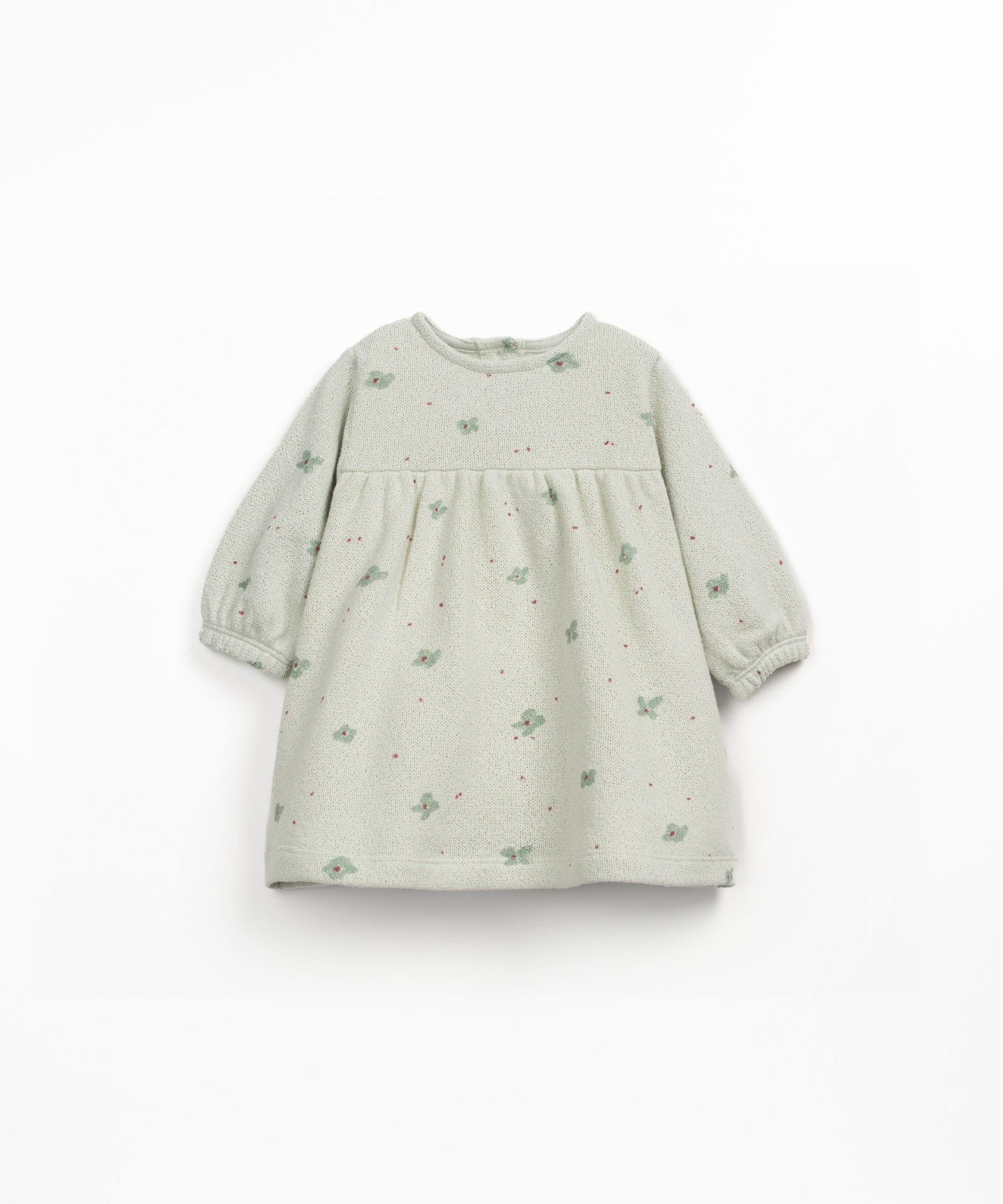 Knit dress with floral print