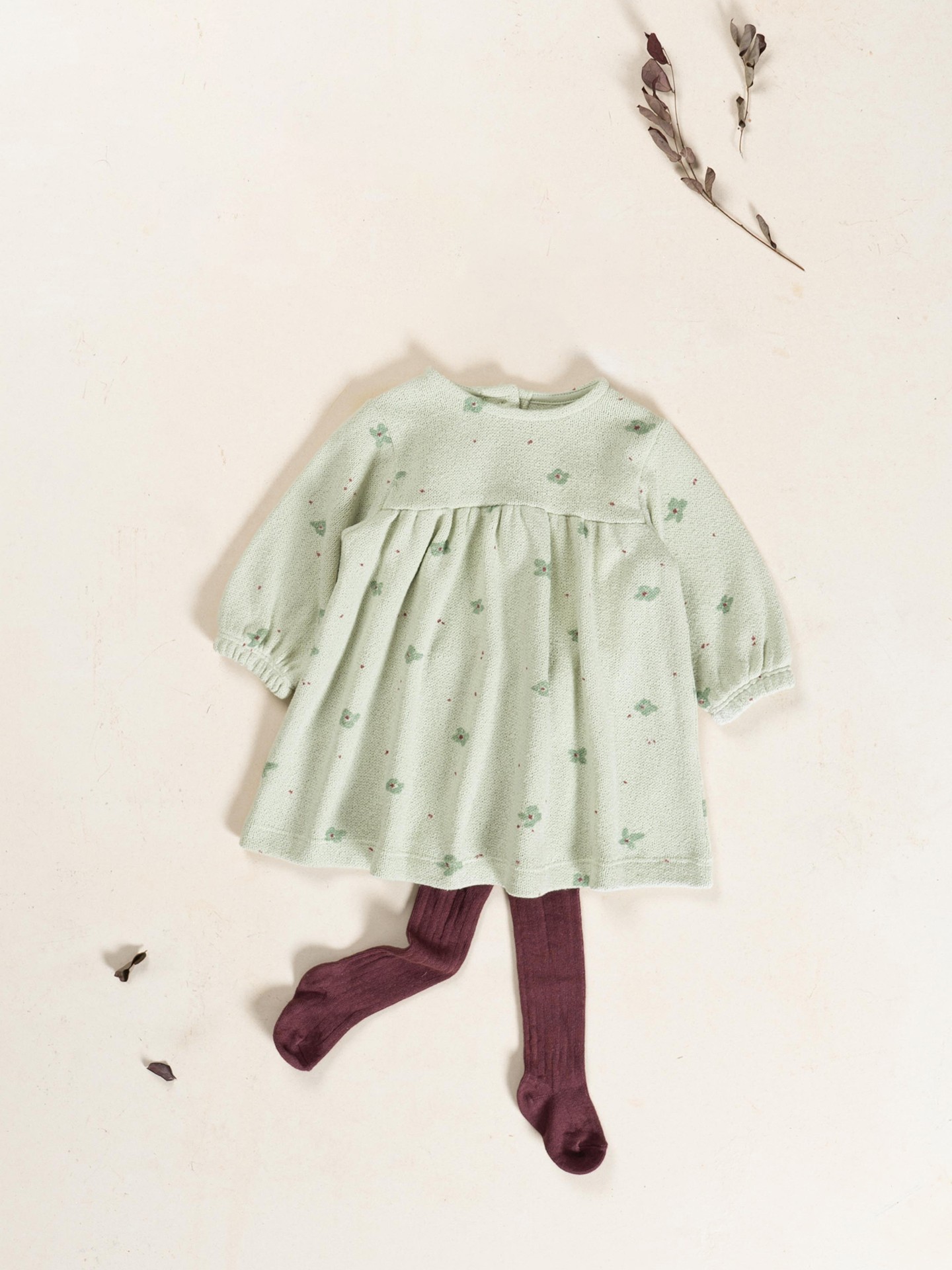 Abito in maglia con stampa