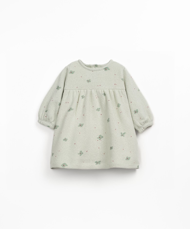 sustainable knit dress Dress in sustainable cotton for baby girl