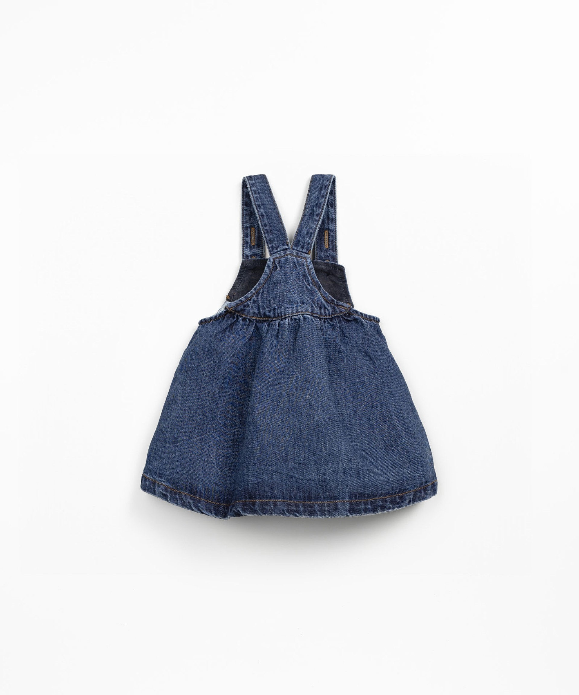 Denim dress with front opening