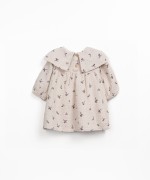 Cotton fabric dress with print