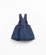 Denim dress with front opening
