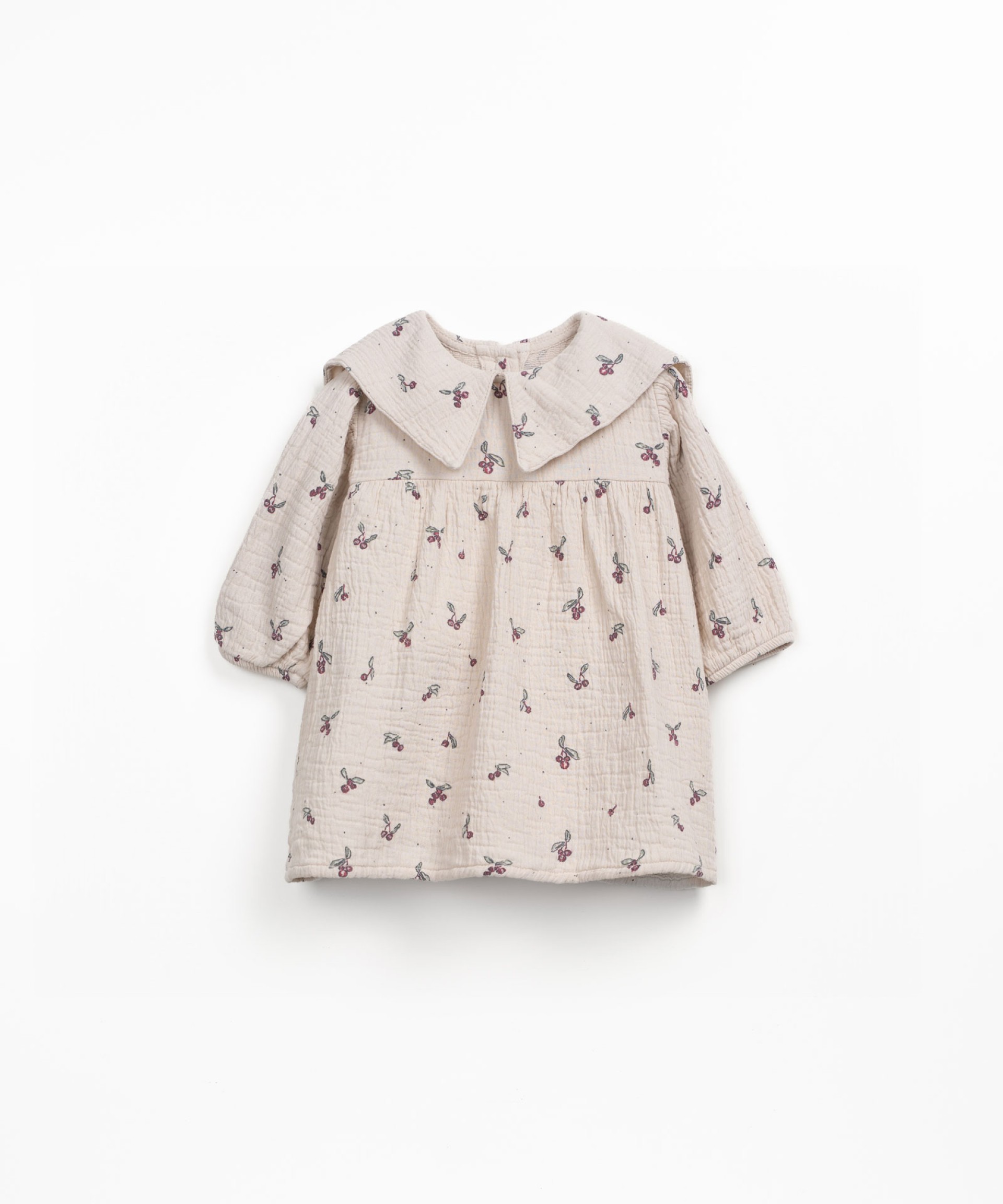Cotton fabric dress with print
