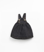 Denim dress with front opening