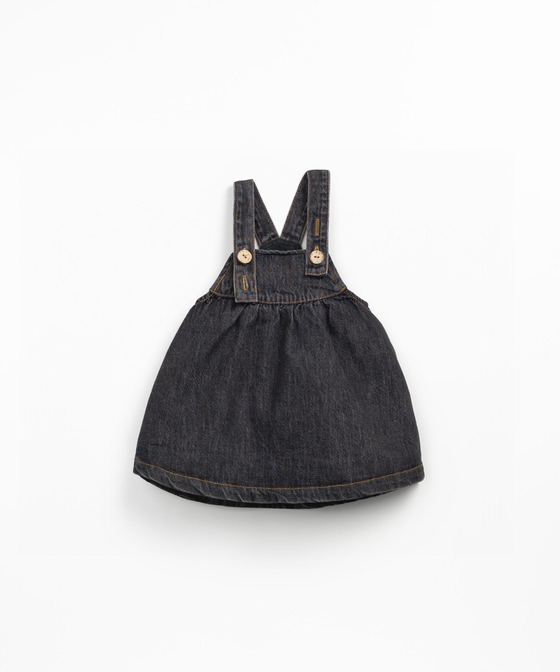 Denim dress with front opening